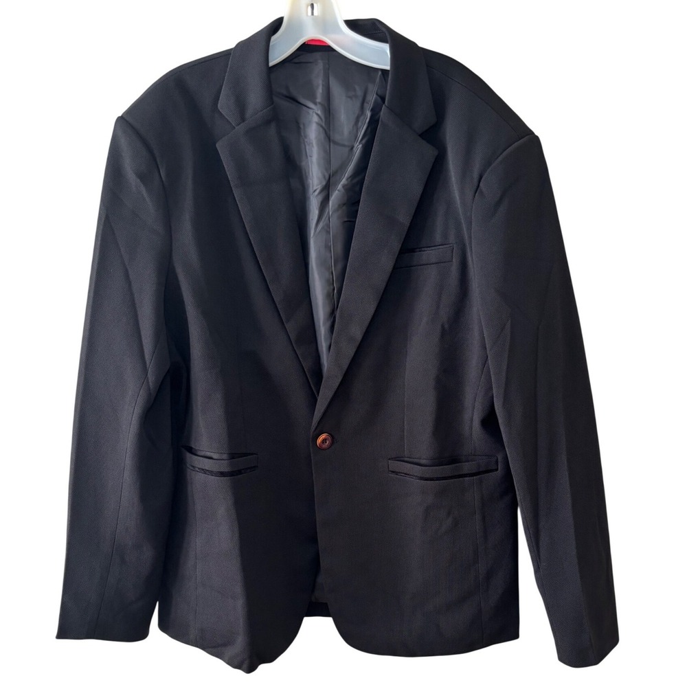 Geek Lighting Blazer Mens Size 42 Textured Single Button Slim Fit Notch Lapel